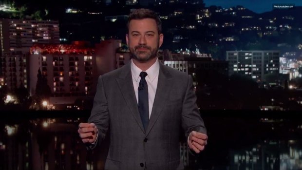 Jimmy Kimmel on his late night TV comedy explaining the crazy Oscars finish.