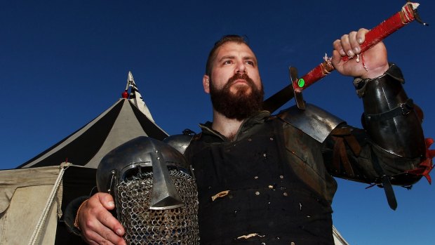 Tim Reeves, a Sydney fighter from Team Havoc, competed in the swordfighting tournament.