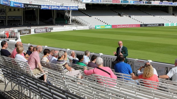 Lord's tour: The regular, anecdote-laden tours last about 100 minutes.