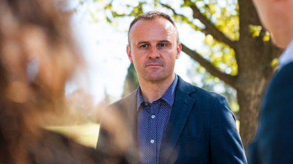 Chief Minister Andrew Barr