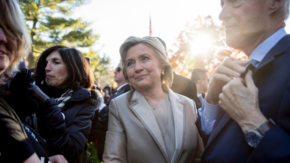 Democratic presidential candidate Hillary Clinton