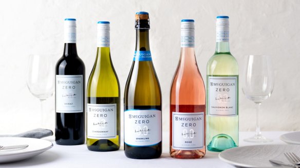 McGuigan Wines new zero-alcohol range retails for $12 a bottle.