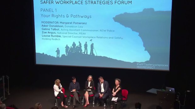 The Safer Workplace Strategies Forum in Sydney on Tuesday. 