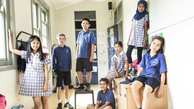 Lisa Tran, Patrick Talty-Bormans, Samuel Li, Pallav Baniya, Victoria Trinh, Nabilah Chowdhury and Ellen Wlodarczyk sat the year 7 selective school exams.