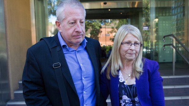 Matthew Leveson's parents, Faye and Mark Leveson, at the inquest.
