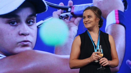 Ashleigh Barty capped her stellar year with the Newcombe Medal.