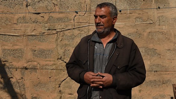 Yusuf Abbas, 51, at his home in Mosul.