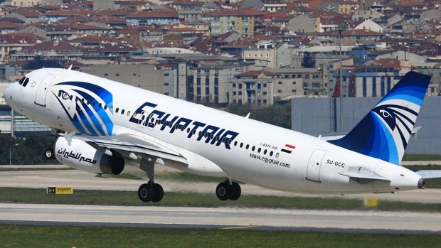 An image from April 2014 of the EgyptAir plane that crashed over the Mediterranean.
