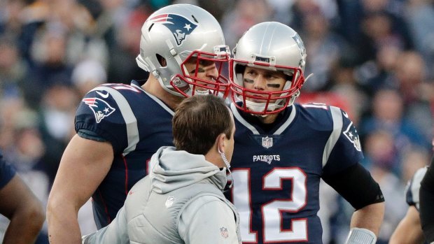 Rob Gronkowski was helped from the field after suffering concussion in the AFC championship game.
