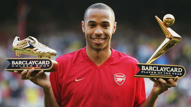 Rich in accolades: French star Thierry Henry in 2004.