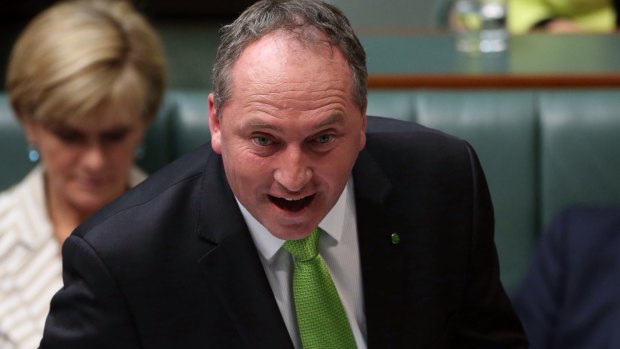Agriculture Minister Barnaby Joyce sent a highly personal email to one of Mrs Rinehart's children to drop her legal action.