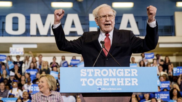 Warren Buffett rallied for Hillary Clinton. But now that Trump has won, he's got a $7.7 billion consolation prize.