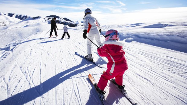 Skiing with the family gives children the priceless gift of being able to handle themselves on mountains.
