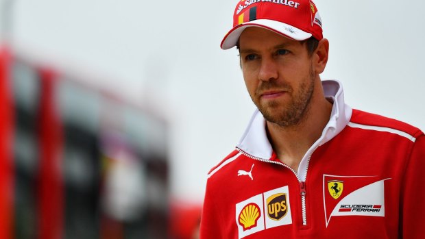 One-point lead: Vettel lost ground to Lewis Hamilton..