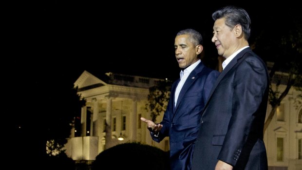 President Barack Obama and Chinese President Xi Jinping at the   White House.