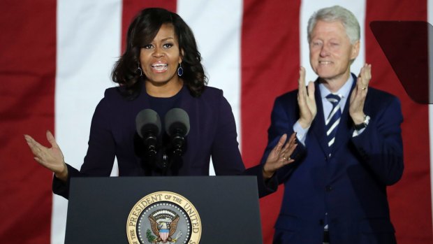 First lady Michelle Obama, alongside former President Bill Clinton, was a highlight of the Hillary Clinton campaign.