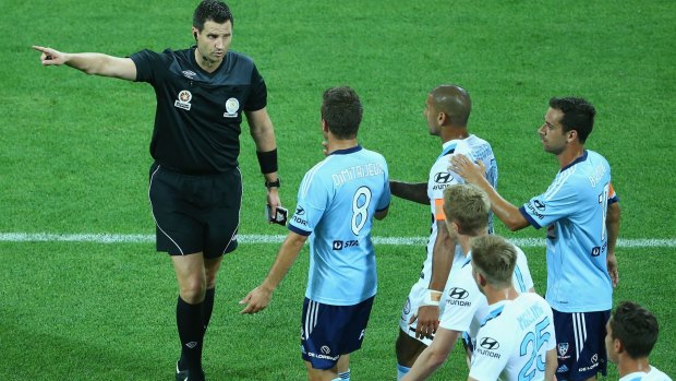 The wrong man: Sydney FC may appeal the late red card given to Milos Dimitrijevic for time-wasting. 