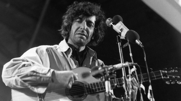 Cohen at the Isle of Wight Festival in 1970.