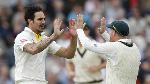 No problem: Mitchell Johnson said ribbing from the English crowds is no longer a cause for concern.