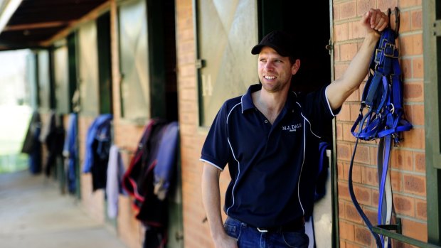 Canberra boy: Trainer Matthew Dale has no plans to move from his home town to chase success.