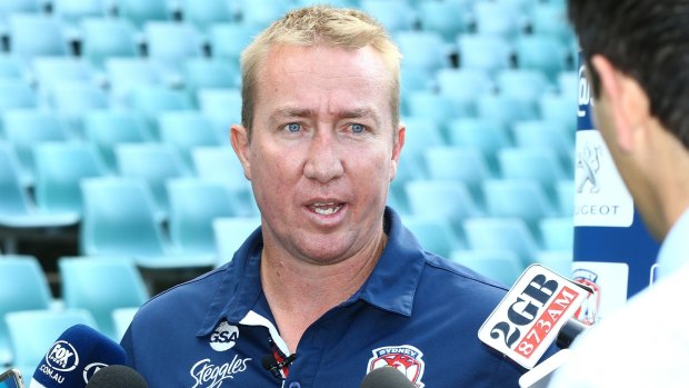 Costly words: Roosters coach Trent Robinson was fined for his comments about referee Ben Cummins.