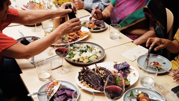 The all-vegetarian Sunday shared brunch at Sibling.