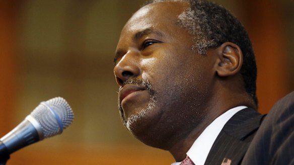 Ben Carson, a former neurosurgeon, said even seeing patients who had been shot had not swayed his views on the right to own guns.