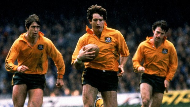 One of the greats: David Campese in ation for the Wallabies.