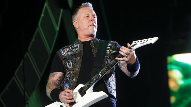 James Hetfield of Metallica performing in Las Vegas last year. The band announced Thursday its releasing its first album in eight years.