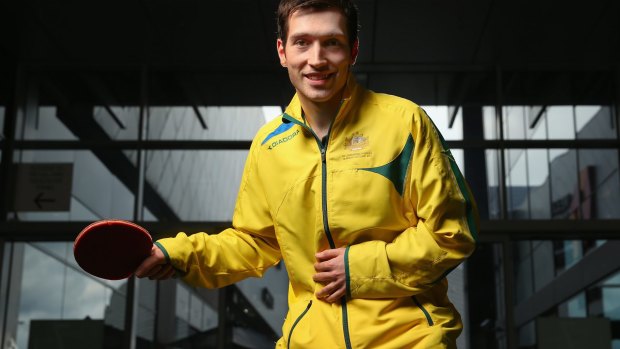 David Powell is part of Australia's 10-person table tennis squad.