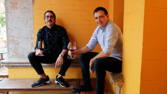 Sommeliers Glen Goodwin and Nick Hildebrandt from Yellow in Potts Point.