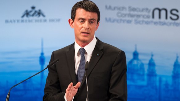 "Russian bombing of civilians has to stop": French Prime Minister Manuel Valls.