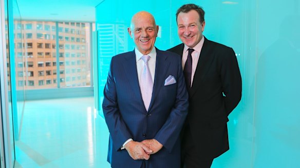 Premier investments chairman Solomon Lew and CEO Mark McInnes.