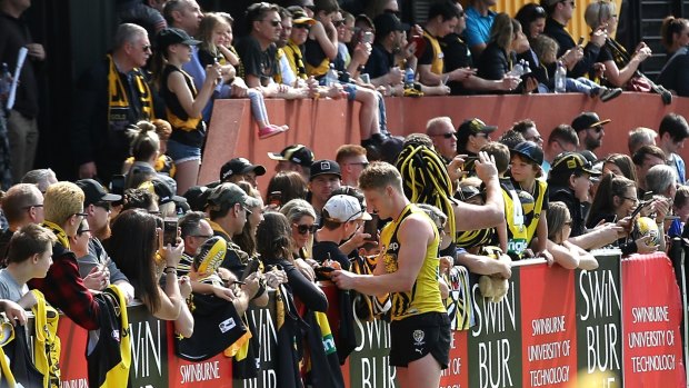 Tiger fans have flocked to Richmond training during the finals.