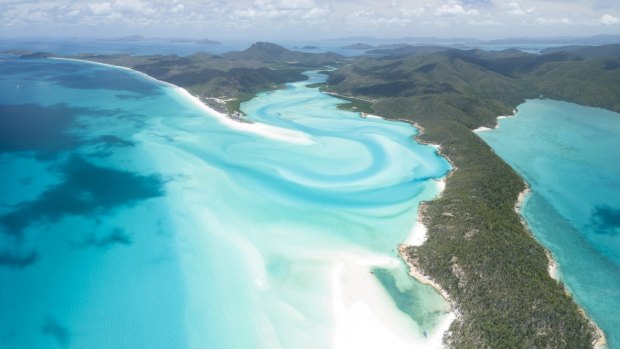 Famous for its stunning white sand beaches, the Whitsunday Islands, Queensland, Australia.