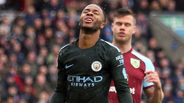 Huge chance: Raheem Sterling served up what is potentially miss of the season.