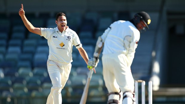 Impressing: Test hopeful Scott Boland is quickly making himself known on the national scene. 