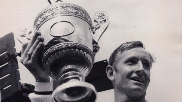 Rod Laver won the Wimbledon men's singles final in 1968, the year he took out his second grand slam..