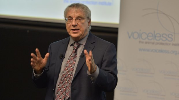 Lifelong campaign: Nonhuman Rights Project president Steven Wise at the 2015 Voiceless Animal Law Lecture Series.
