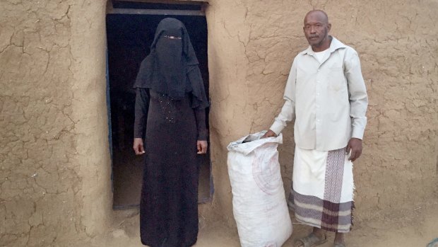 Ayde Ahmed Shabon, 33, and her husband, Hassan Abdo Ibrahim, 45. For most of her life, Shabon wasn't allowed to participate in community life or to get a job. But the war has changed that.
