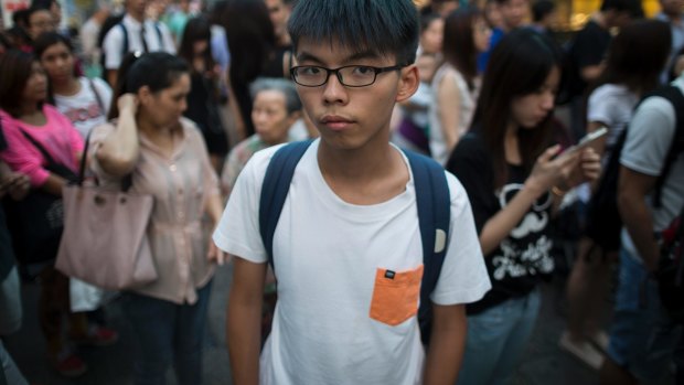Student activist Joshua Wong Chi-fung.