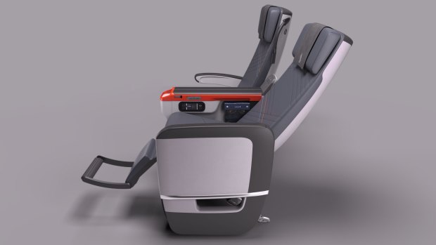 Singapore Airline's premium economy seats.