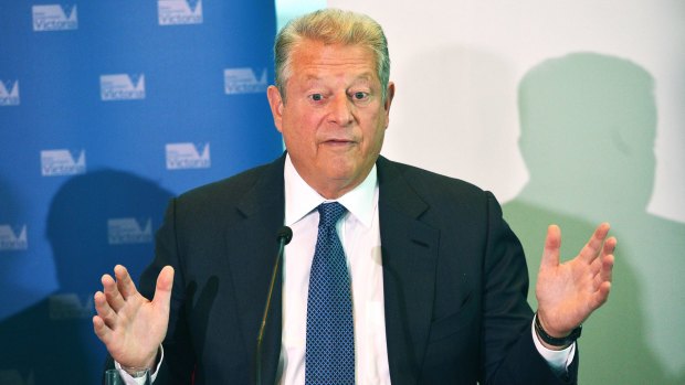 Former vice-president Al Gore at a media conference in July.