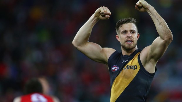 Deledio over the Swans in round 23 last year.