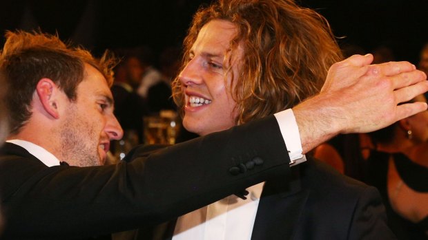 Nat Fyfe and Michael Barlow have both suffered serious leg injuries.