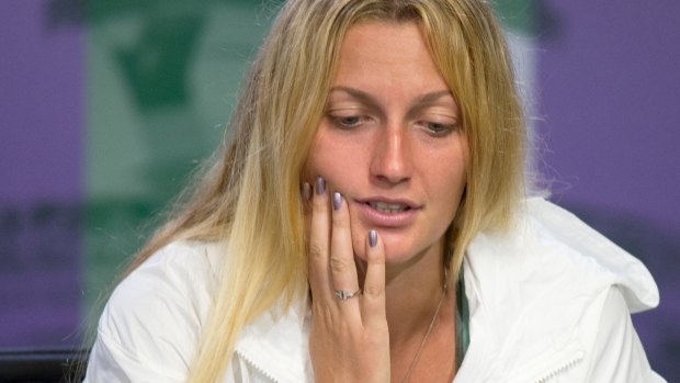 No explanation: defending champion Kvitova.
