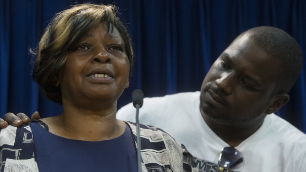 Audrey DuBose, mother of Samuel DuBose, a black man killed by a white policeman in Cincinnati.