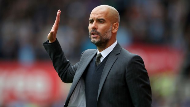 Man on a mission: Manchester City Manager Pep Guardiola.