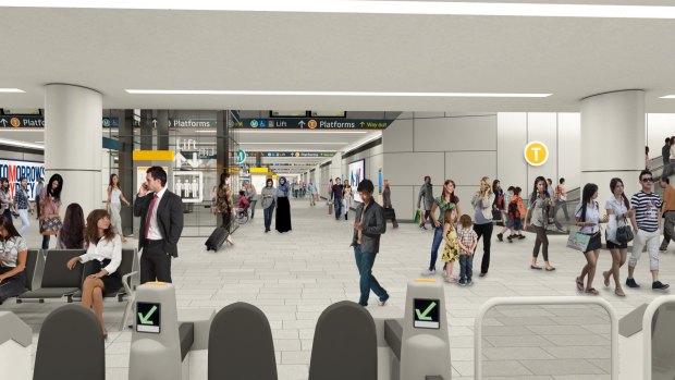 The new eastern concourse at Central Station will be 19 metres wide.