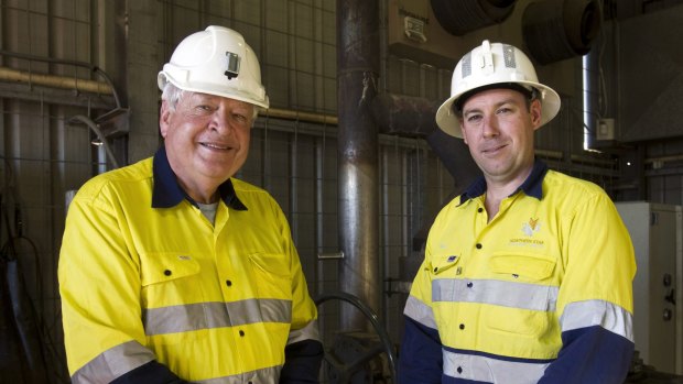 Northern Star Resources chairman Chris Rowe and managing director Bill Beament.